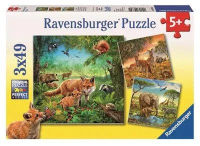 Obrázek produktu pro Ravensburger 4005556093304, 147 kusů, Zvířata, 5 rok/roky