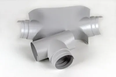 Produktbild von Ekafol PVC 90° Kombinationsabzweig : 67 mm / 57 mm Größe: 67 mm / 57 mm