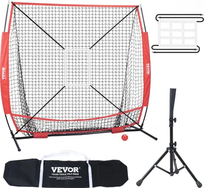 Produktbild von 5 x 5 Fuß Baseball-Softball-Übungsnetz, Schlagen, Schlagen, mehrere Zubehörteile