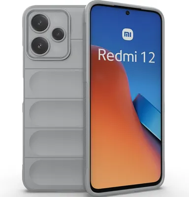 Produktbild von Handyhülle für Xiaomi Redmi 12 5G Weich TPU Silikon Stossfest Anti-rutsch Hülle Grau