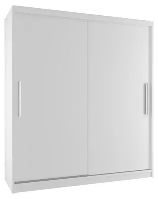 Obrázek produktu pro Velká šatní skříň TIMPAS 158 cm s posuvnými dveřmi BÍLÁ