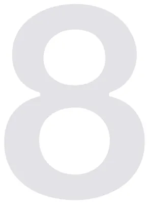 Produktbild von Hausnummer ''8'' Weiß
