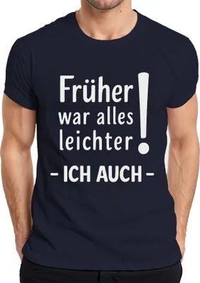 Obrázok produktu pre Všetko bývalo jednoduchšie Aj ja som bol dôchodca Pánske tričko Gift Humour, Navy, M