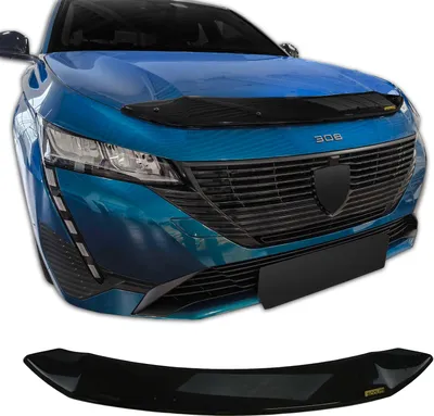 Image de Bra Capot Déflecteur Protection Pour Peugeot 308 Depuis 2021, Aérodynamique, Assemblage Facile, Aucun perçage requis