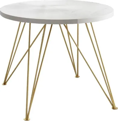 Obrázok produktu pre FURNLUX Jedálenský stôl Tiago White 100 cm / Hlavná farba: biela / Rozmery: 100 x 76 x 176 cm