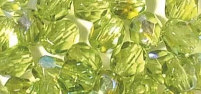 Produktbild von Rayher - 14200456 - Glas Schliffperle, 4mm, irisierend, olive