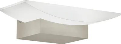 Produktbild von EGLO LED Wandlampe Metrass, 1 flammige Wandleuchte modern, Wandbeleuchtung für Innen, Wohnzimmerlampe in Nickel-Matt, LED Flurlampe warmweiß