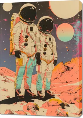 Obrázek produktu pro Obraz 70x100cm Astrounauci Kosmonauci