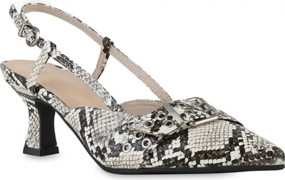 Obrázek produktu pro VAN HILL dámské lodičky na šněrování, lodičky se špičatými jehlovými přezkami 841584, Barva: Beige Snake, Velikost: 40