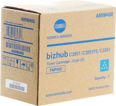 Immagine prodotto di Konica Minolta TNP-49C - Cyan - original - Tonerpatrone - für bizhub C3351 (A95W450)