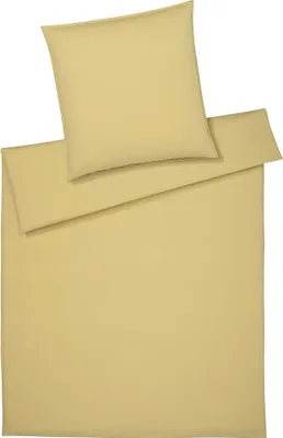 Produktbild von elegante Washed Baumwolle-Bettwäsche-Garnitur Crisp Farbe Flachs Größe 135x200+80x80