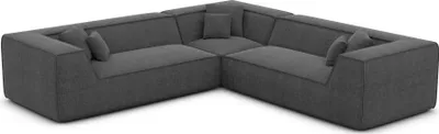 Produktbild von Strukturstoff Ecksofa Liberia Anthrazit