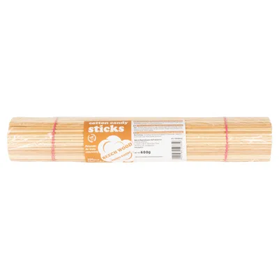Obrázek produktu pro Tyčinky z bukové cukrové vaty 30cm/4mm s certifikátem PZH 200ks