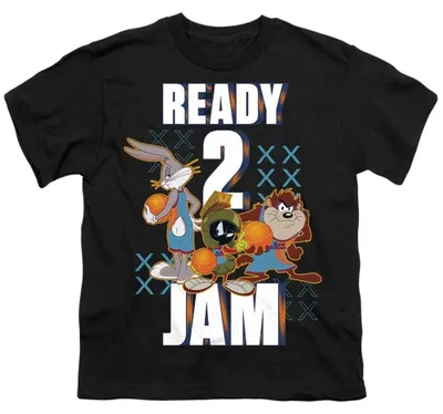 Produktbild von Space Jam: A New Legacy - "Ready 2 Jam" T-Shirt für Kinder TV37987 (128) (Schwarz)
