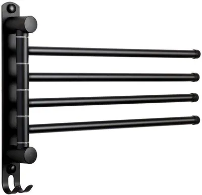 Produktbild von Handtuchhalter 4-armig - Schwarz