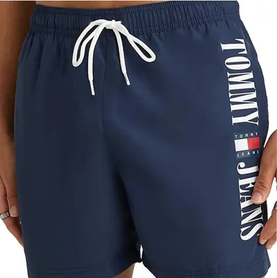 Produktbild von Tommy Jeans Herren Slim-Fit-Badeshorts, Blau