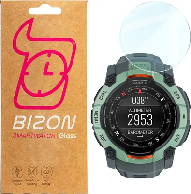 Produktbild von Szkło hartowane na ekran Bizon Glass Watch Clear do Garmin Instinct 3 45 mm