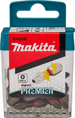 Zdjęcie produktu dla Makita Końcówka Wkrętakowa Ph2-25Mm 15Szt. Impact Premier
