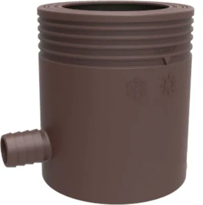 Produktbild von Marley Regensammler mit Filter und Überlaufstop DN 80-105mm braun Fallrohrfilter