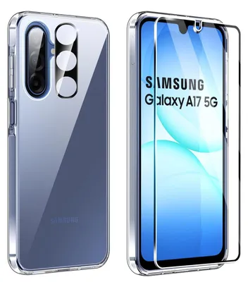 Immagine prodotto di Custodia 3-in-1 per smartphone Samsung Galaxy A17 (5G/4G) / A26 5G, con pellicola protettiva e protezione per la fotocamera