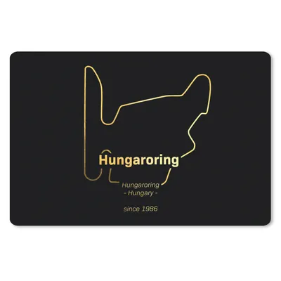 Produktbild von MuchoWow® Schreibtischunterlage Hungaroring - F1 - Rennstrecke 60x40 cm - XXL Mauspad - Großes Mauspad