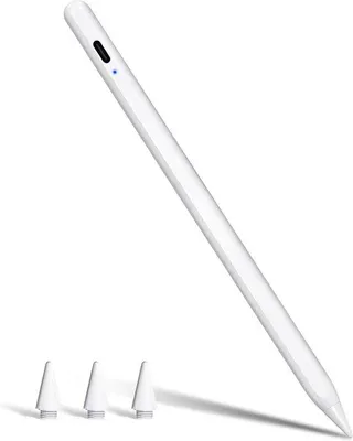 Produktbild von Famanu Stylus Pen für iPad - 10 Minuten Schnellaufladung - Handballenabweisung - Tilt - Kompatibel mit iPad 6-10, Air 3-5, Mini 5-6, Pro 11" 1-4,