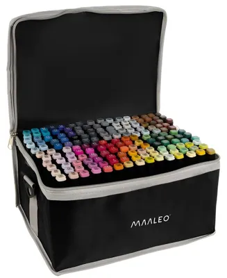Produktbild von Doppelseitige Alkohol Marker + Tasche Filzstifte Stifte zum Markieren Zeichnen Malen für Kinder und Erwachsene Künstlerisches Set 168