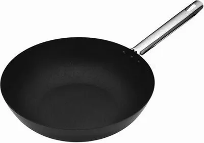 Image de Wok en acier au carbone, 30 cm - Masterclass Professional