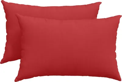 Obrázok produktu pre vidaXL Vankúšiky na pohovku, 2 kusy, látka, červená, 60 x 40 cm
