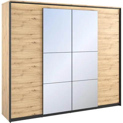 Produktbild von Kleiderschrank QUANT QS05 artisan eiche + schwarz
