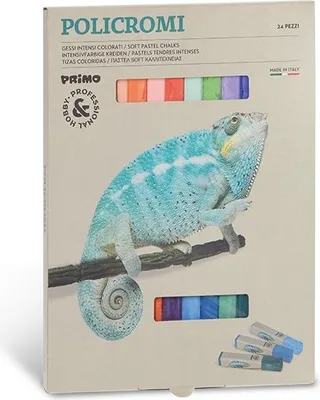 Produktbild von Intensivfarbige Kreiden Primo, 13 x 13 x 80 mm, 24 Farben