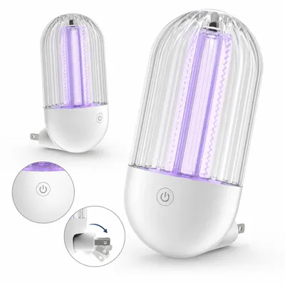 Produktbild von 2er Elektrischer Insektenvernichter mit UV Licht, Steckdosen Mückenfalle Leise Fliegenfalle für Innenbereich Küche Camping