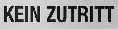 Produktbild von Klebeschild "Kein Zutritt" 160x40 mm