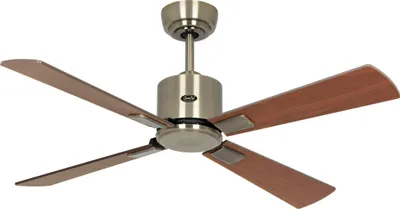 Obrázek produktu pro Energeticky úsporný stropní ventilátor Eco Neo III 103 cm mosazné lopatky ořech / třešeň s dálkovým ovládáním