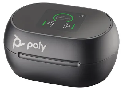Zdjęcie produktu dla HP Poly Słuchawki douszne Poly Voyager Free 60+ UC M w kolorze głębokiej czerni + adapter USB-C BT700 + etui z ładowarką i ekranem dotykowym, Bezprzewodowy, Połączenia/muzyka, Zestaw słuchawkowy, Czarny