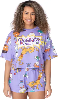 Obrázok produktu pre Rugrats - dámske pyžamo s krátkymi nohavicami NS7471 (S) (Fialová)