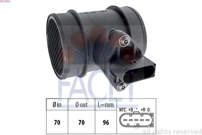Produktbild von FACET 10.1214 Luftmassenmesser LMM für VW Golf IV Schrägheck (1J1) Luftmengenmesser