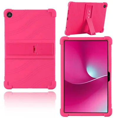 Obrázek produktu pro Tableta Pouzdro pro T Mobile Revvl Tab 2 10,1" 2025, nárazuvzdorné měkké silikonové ochranné pouzdro se stojánkem Růžová