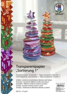 Produktbild von Transparentpapier 115g/qm A4 VE=20 Blatt Sortierung 1