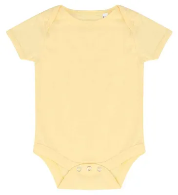 Productafbeelding van Larkwood - "Essential" babyromper, korte mouwen, model LT5388 (80) (lichtgeel)