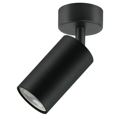 Immagine prodotto di Faretto da soffitto a 1 fiamma 1x attacco GU10 per lampadine LED e alogene fino a 35W Plafoniera Faretto da parete 55x100 mm orientabile e girevole