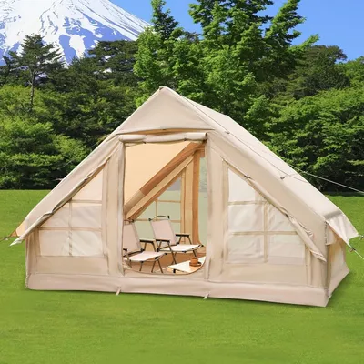 Immagine prodotto di Tenda gonfiabile - Tenda da campeggio - Tenda per famiglie - Tenda per glamping - Tenda con materasso gonfiabile - Impermeabile - 300x200x200 cm