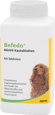 Produktbild von Befedo MinVit 60 Kautabletten | für Hunde | Vitamine & Mineralstoffe