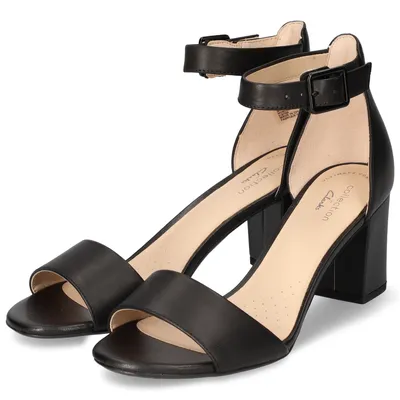 Produktbild von Clarks Damen Sandaletten DEVA MAE Schwarz Leder Größe: 41/2