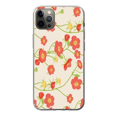 Produktbild von MuchoWow® Handyhülle Schutzhülle Hülle für iPhone 13 Pro Max Blume - Feldblumen - Muster Silikon Softcase Handy Hülle - Mobiltelefon