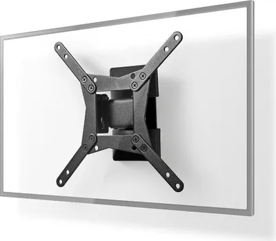 Produktbild von Vollbewegliche TV-Wandhalterung | 10-32" | Maximal unterstütztes Bildschirmgewicht: 30 kg | Neigbar | Drehbar | Minimaler Wandabstand: 68 mm | Maximaler Wandabstand: 68 mm | 1 Drehpunkt(e) | Stahl | Schwarz