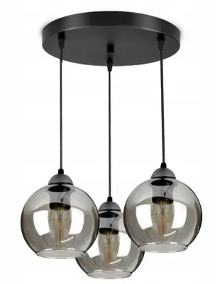 Obrázek produktu pro LUXOLAR Stropní světlo 3 plameny, Led stropní lampa černá E27 60W - Závěsné svítidlo do obývacího pokoje, kuchyně