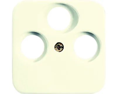 Image de Busch-Jaeger 1743-03-212 Disque central Cache pour prise d'antenne radio/TV/SAT Duro 2000 SI blanc