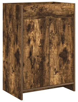 Immagine prodotto di vidaXL Mobile da bagno in rovere affumicato 56 x 37,5 x 81 cm
