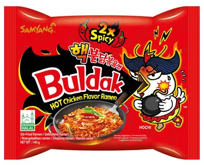Produktbild von Samyang Extra Hot Chicken Ramen 140g – Scharfe Instant-Nudeln mit würzigem Hühnergeschmack